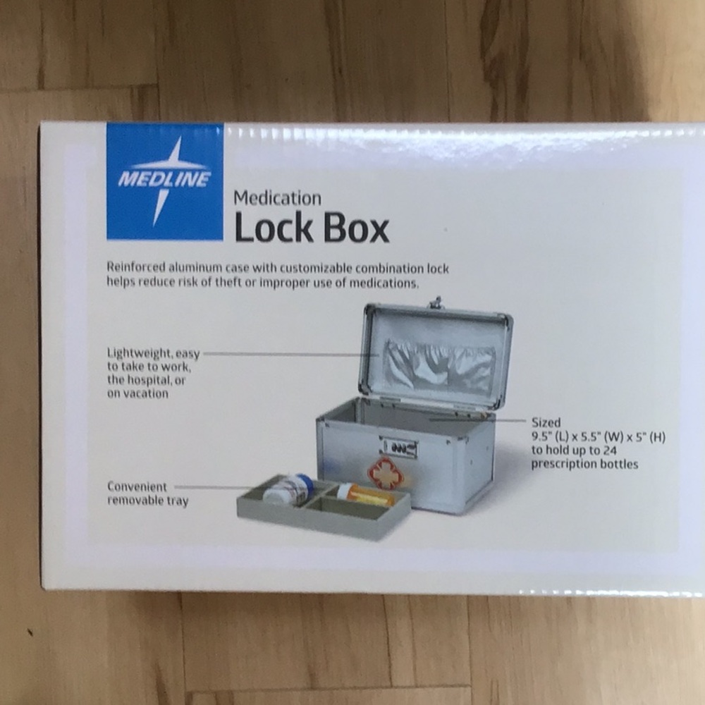 Medline Medication Combination Lock Box NWT - Picture 6 of 6